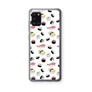 CaseCompany Sushi time: Samsung Galaxy A31 Transparant Hoesje