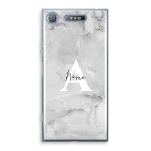 CaseCompany Ivory Marble: Sony Xperia XZ1 Transparant Hoesje