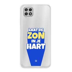CaseCompany Laat de zon in je hart: Samsung Galaxy A22 4G Transparant Hoesje