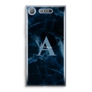 CaseCompany Midnight Marble: Sony Xperia XZ1 Transparant Hoesje