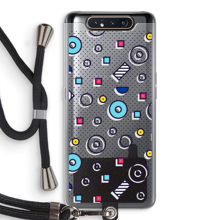 8-bit N°9: Samsung Galaxy A80 Transparant Hoesje met koord