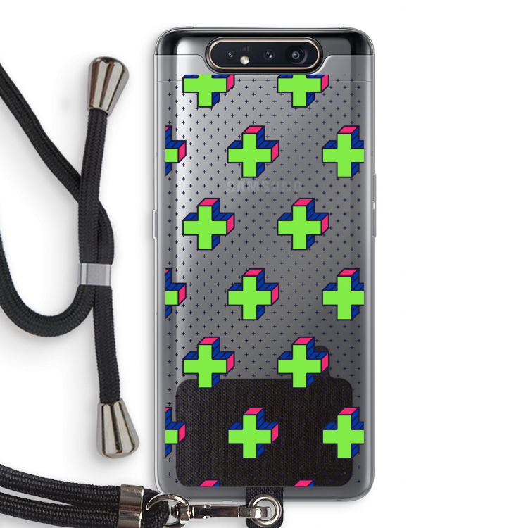 8-bit N°10: Samsung Galaxy A80 Transparant Hoesje met koord