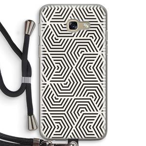 CaseCompany Magic pattern: Samsung Galaxy A5 (2017) Transparant Hoesje met koord