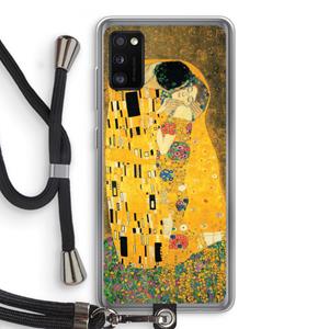 CaseCompany Der Kuss: Samsung Galaxy A41 Transparant Hoesje met koord