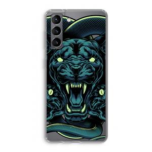 CaseCompany Cougar and Vipers: Samsung Galaxy S21 Transparant Hoesje