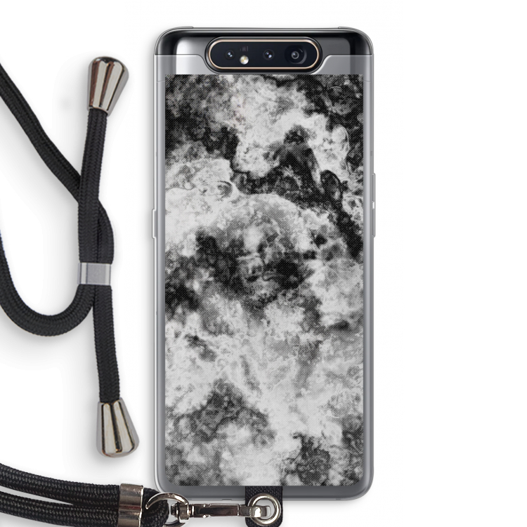 Onweer: Samsung Galaxy A80 Transparant Hoesje met koord