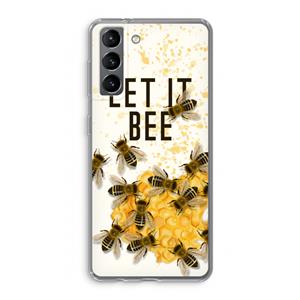 CaseCompany Let it bee: Samsung Galaxy S21 Transparant Hoesje