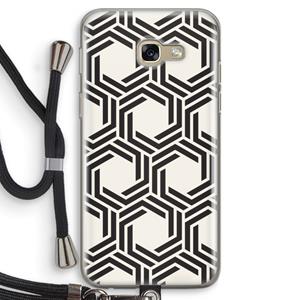 CaseCompany Geometrisch patroon: Samsung Galaxy A5 (2017) Transparant Hoesje met koord