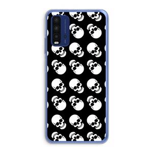 CaseCompany Musketon Skulls: Xiaomi Redmi 9T Transparant Hoesje