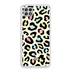 CaseCompany Leopard pattern: Samsung Galaxy A22 4G Transparant Hoesje