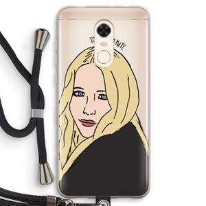 CaseCompany Mary Kate: Xiaomi Redmi 5 Transparant Hoesje met koord