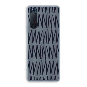CaseCompany Marrakech Zigzag: Sony Xperia 5 II Transparant Hoesje