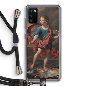 CaseCompany Soap Bubbles: Samsung Galaxy A41 Transparant Hoesje met koord