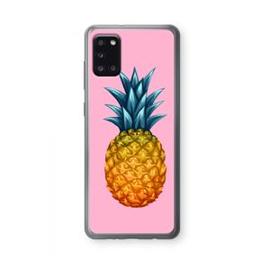 CaseCompany Grote ananas: Samsung Galaxy A31 Transparant Hoesje