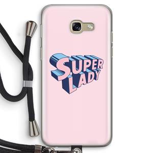 CaseCompany Superlady: Samsung Galaxy A5 (2017) Transparant Hoesje met koord
