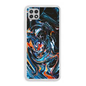 CaseCompany Black Unicorn: Samsung Galaxy A22 4G Transparant Hoesje