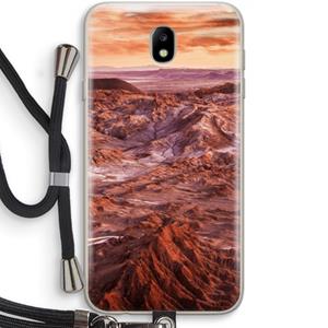 CaseCompany Mars: Samsung Galaxy J7 (2017) Transparant Hoesje met koord