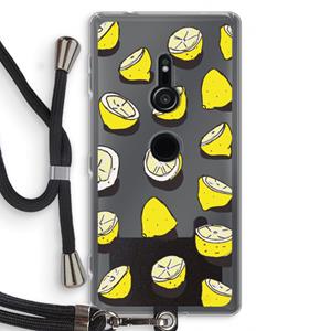 CaseCompany When Life Gives You Lemons...: Sony Xperia XZ2 Transparant Hoesje met koord