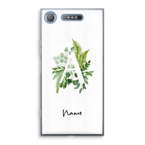 CaseCompany Green Brush: Sony Xperia XZ1 Transparant Hoesje