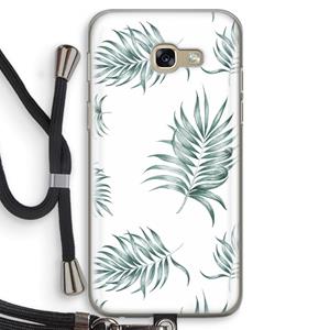 CaseCompany Simple leaves: Samsung Galaxy A5 (2017) Transparant Hoesje met koord