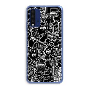CaseCompany Vexx Black City : Xiaomi Redmi 9T Transparant Hoesje