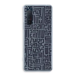 CaseCompany Moroccan Print: Sony Xperia 5 II Transparant Hoesje