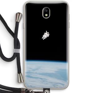 CaseCompany Alone in Space: Samsung Galaxy J7 (2017) Transparant Hoesje met koord