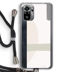CaseCompany Baca: Xiaomi Redmi Note 10S Transparant Hoesje met koord