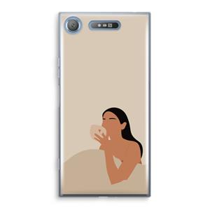 CaseCompany Fresh coffee: Sony Xperia XZ1 Transparant Hoesje