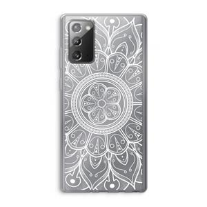 CaseCompany Roses Are Red: Samsung Galaxy Note 20 / Note 20 5G Transparant Hoesje
