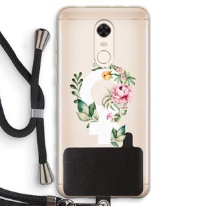 CaseCompany Venus: Xiaomi Redmi 5 Transparant Hoesje met koord