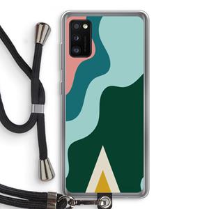 CaseCompany Noor B: Samsung Galaxy A41 Transparant Hoesje met koord