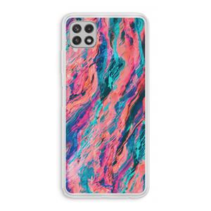 CaseCompany Electric Times: Samsung Galaxy A22 4G Transparant Hoesje