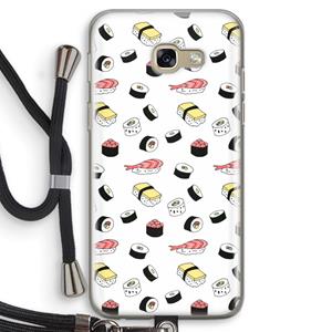 CaseCompany Sushi time: Samsung Galaxy A5 (2017) Transparant Hoesje met koord
