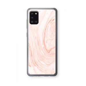 CaseCompany Peach bath: Samsung Galaxy A31 Transparant Hoesje