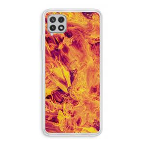 CaseCompany Eternal Fire: Samsung Galaxy A22 4G Transparant Hoesje