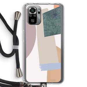 CaseCompany Lindo: Xiaomi Redmi Note 10S Transparant Hoesje met koord