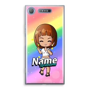 CaseCompany Chibi Maker vrouw: Sony Xperia XZ1 Transparant Hoesje