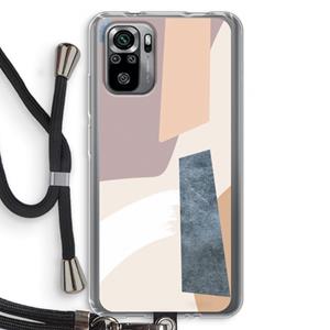 CaseCompany Luca: Xiaomi Redmi Note 10S Transparant Hoesje met koord