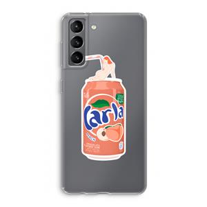 CaseCompany S(peach)less: Samsung Galaxy S21 Transparant Hoesje