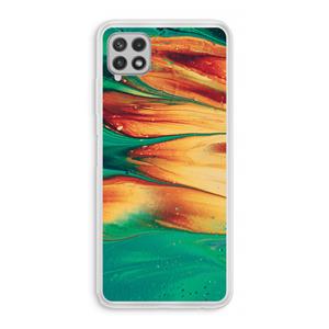 CaseCompany Green Inferno: Samsung Galaxy A22 4G Transparant Hoesje