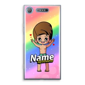 CaseCompany Chibi Maker man: Sony Xperia XZ1 Transparant Hoesje