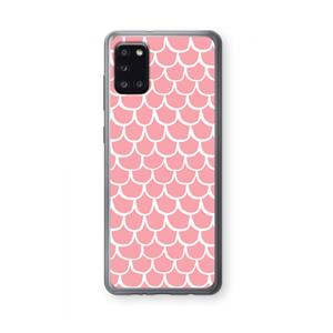 CaseCompany Dakpannetjes: Samsung Galaxy A31 Transparant Hoesje