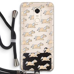 CaseCompany Ponys: Xiaomi Redmi 5 Transparant Hoesje met koord