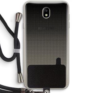 CaseCompany Musketon Halftone: Samsung Galaxy J7 (2017) Transparant Hoesje met koord
