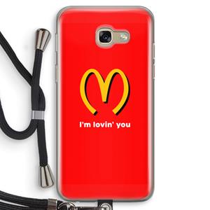 CaseCompany I'm lovin' you: Samsung Galaxy A5 (2017) Transparant Hoesje met koord