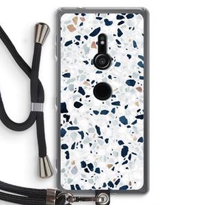 CaseCompany Terrazzo N°1: Sony Xperia XZ2 Transparant Hoesje met koord
