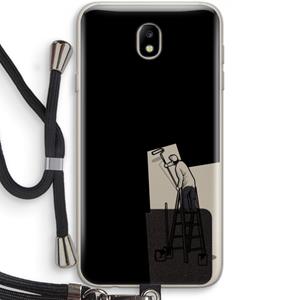 CaseCompany Musketon Painter: Samsung Galaxy J7 (2017) Transparant Hoesje met koord