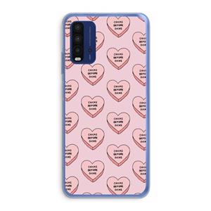 CaseCompany Chicks before dicks: Xiaomi Redmi 9T Transparant Hoesje