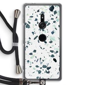 CaseCompany Terrazzo N°2: Sony Xperia XZ2 Transparant Hoesje met koord